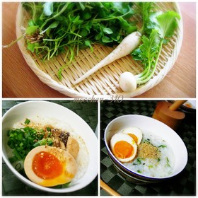七草粥＊中華風～炊飯器で簡単。圧力鍋でも