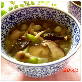 ✿温かい 白菜ときのこの中華スープ✿