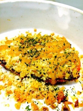 【15分】バルサミコマヨで＊鮭のパン粉焼