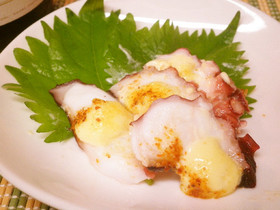 タコのマヨ七味焼き