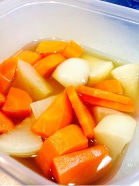 【20分】出汁じんわり＊人参とカブの煮物