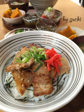 【作り置き・冷凍保存】豚の味噌漬け丼