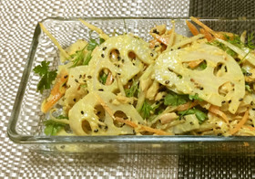 蓮根・ごぼうの根菜シーチキンサラダ