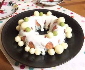 サーモンでリングケーキ風 洋風寿司