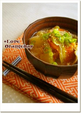 セロリ豚汁