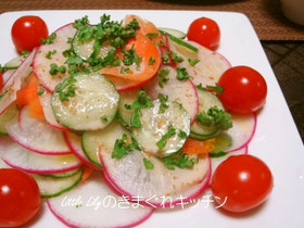 野菜の水玉サラダ