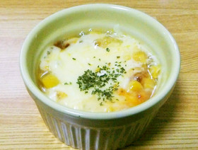 【レンジで簡単】ケチャマヨチーズコーン