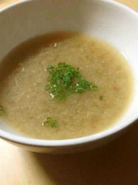 蓮根のすりおろし味噌汁