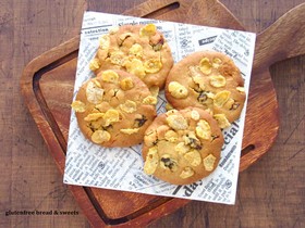 大豆粉と米粉のコーンフレーククッキー